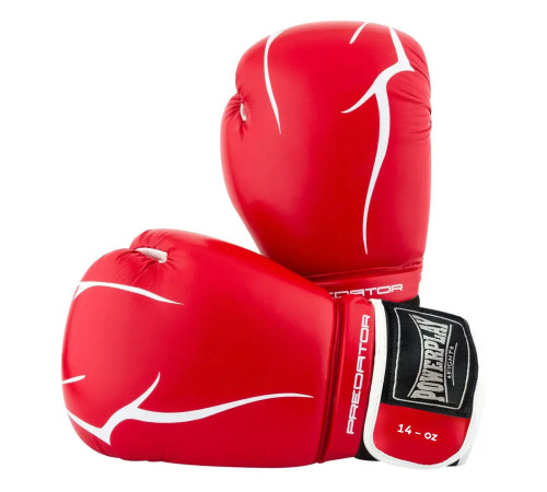 Рукавички боксерські PowerPlay 3018 Jaguar 16 унцій, червоні