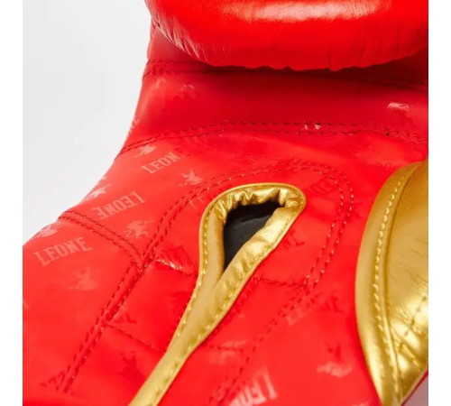 Рукавички боксерські з бинтами Leone GN220 DNA розмір 10 унцій, червоні