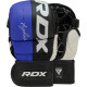 Тренувальні рукавиці для ММА RDX GRAPPLING GLOVES REX T6 PLUS розмір S, чорно-сині