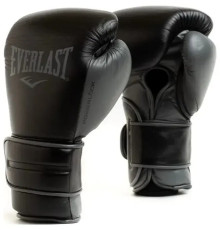 Боксерські рукавиці EVERLAST POWERLOCK 2 PRO TRAINING H&L GLOVE 14 унцій, чорні