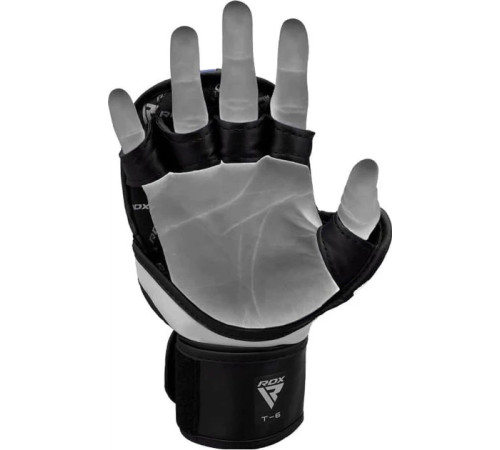 Тренувальні рукавиці для ММА RDX GRAPPLING GLOVES REX T6 PLUS розмір M, чорно-синій