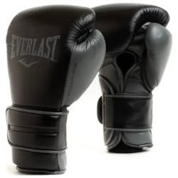 Боксерські рукавиці Everlast POWERLOCK 2R TRAINING GLOVE 10 унцій, чорні