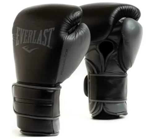 Боксерські рукавиці Everlast POWERLOCK 2R TRAINING GLOVE 10 унцій, чорні
