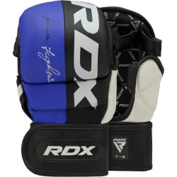 Тренувальні рукавиці для ММА RDX GRAPPLING GLOVES REX T6 PLUS розмір L, чорно-синій