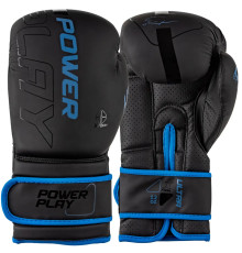 Рукавички боксерські PowerPlay 3024 Ultra Mat розмір 12 унцій, чорно-сині