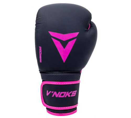 Рукавички боксерські V`Noks Ultima 12 унцій, чорно-фіолетові