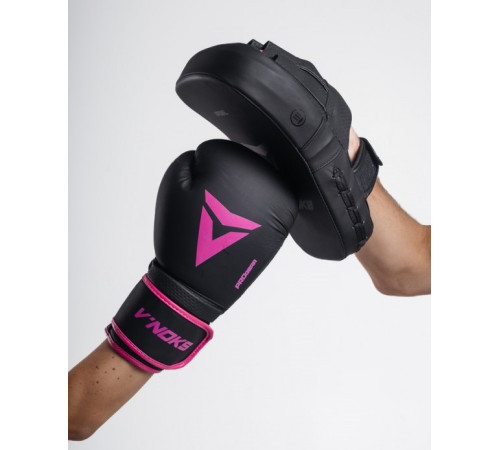 Рукавички боксерські V`Noks Ultima 12 унцій, чорно-фіолетові