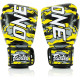 Рукавички боксерські шкіряні з бинтами Fairtex BGV-ONE X STBG 10 унцій, жовті