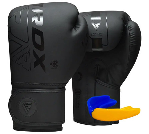 Рукавички боксерські з капою RDX F6 Kara Matte 8 унцій, чорні