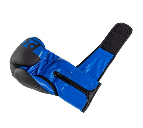 Рукавички боксерські PowerPlay 3086 Matt Challenger розмір 16 унцій, чорно-сині