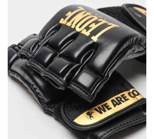 Рукавички MMA Leone DNA S, чорно-золотисті