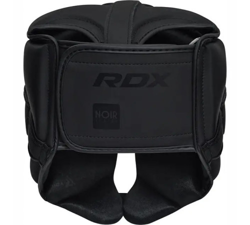 Шолом боксерський з капою RDX T15 Noir Cheek Protector розмір L, чорний