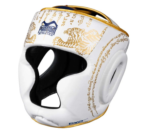 Шолом боксерський закритий з капою Phantom Muay Thai розмір універсальний, білий