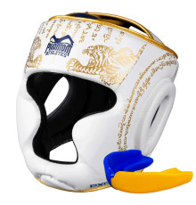 Шолом боксерський закритий з капою Phantom Muay Thai розмір універсальний, білий