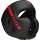 Шолом боксерський з капою RDX F6 KARA Matte розмір M, чорно-червоний