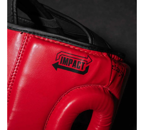 Шолом боксерський закритий з капою Phantom Muay Thai розмір універсальний, червоний