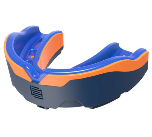 Капа боксерська доросла MAKURA Tephra від 11 років синьо-оранжева