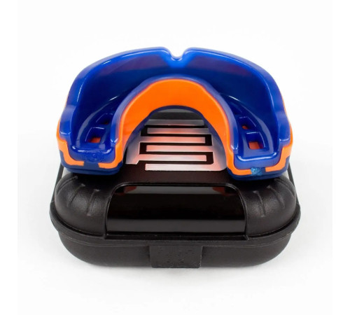 Капа боксерська доросла MAKURA Tephra від 11 років синьо-оранжева