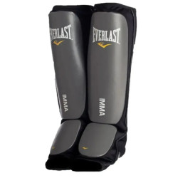 Захист гомілки Everlast MMA SPARRING SHIN GUARDS розмір L/XL, чорно-сірі