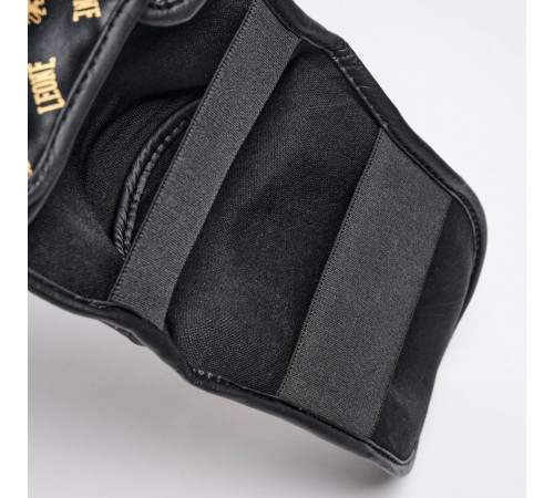 Захист гомілки Leone DNA Rex Leather S, чорно-золотистий