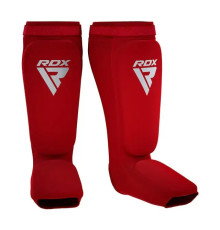 Захист гомілки та стопи RDX Shin Instep Foam XL, червоний