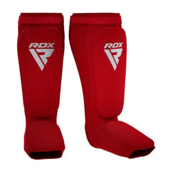 Захист гомілки та стопи RDX Shin Instep Foam XL, червоний