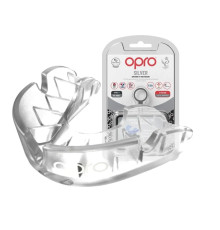 Капа боксерська доросла OPRO Silver від 11 років прозора