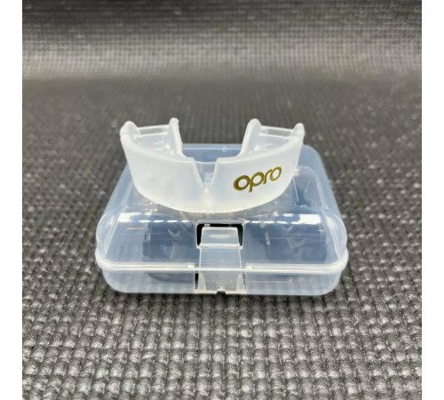 Капа боксерська доросла OPRO Silver від 11 років прозора