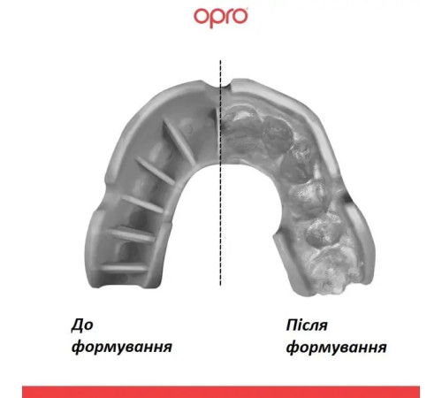 Капа боксерська доросла OPRO Silver від 11 років прозора
