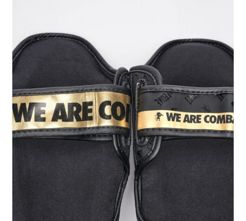 Захист гомілки Leone DNA Rex Leather L, чорно-золостисті