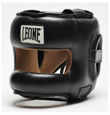 Шолом боксерський  із бампером Leone Protection, чорний