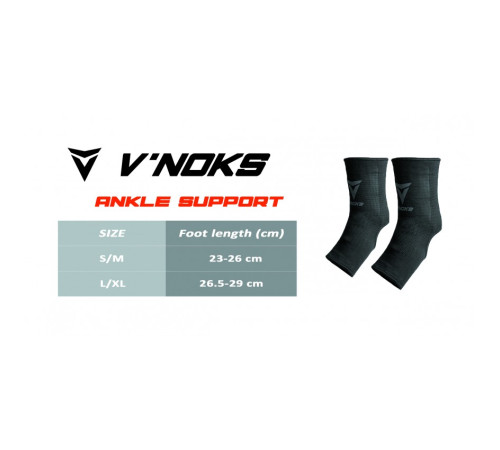 Захист гомілкостопу VNK S/M, чорні