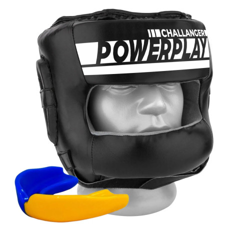 Шолом боксерський з бампером PowerPlay 3067 розмір L, чорний
