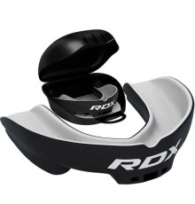 Капа боксерська доросла RDX 3w від 12 років чорно-біла