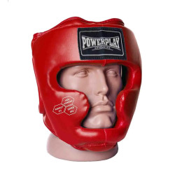 Шолом боксерський закритий PowerPlay 3043 розмір XS, червоний