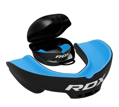 Капа боксерська доросла RDX 3w від 12 років чорно-синя