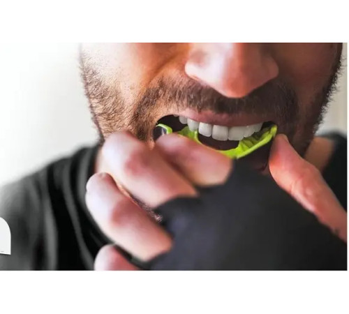 Капа боксерська доросла RDX 3w від 12 років чорно-синя