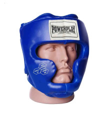 Шолом боксерський закритий PowerPlay 3043 розмір XS, синій