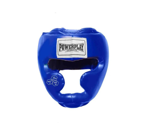 Шолом боксерський закритий PowerPlay 3043 розмір XS, синій