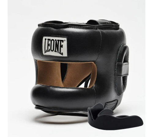 Шолом боксерський з бампером та капою Leone CS425 розмір M, чорний