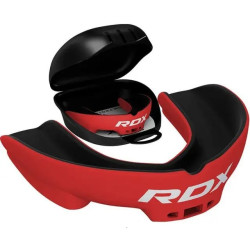 Капа боксерська доросла RDX 3w від 12 років чорно-червона