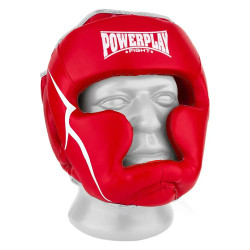 Шолом боксерський закритий PowerPlay 3100 PU розмір S, червоний