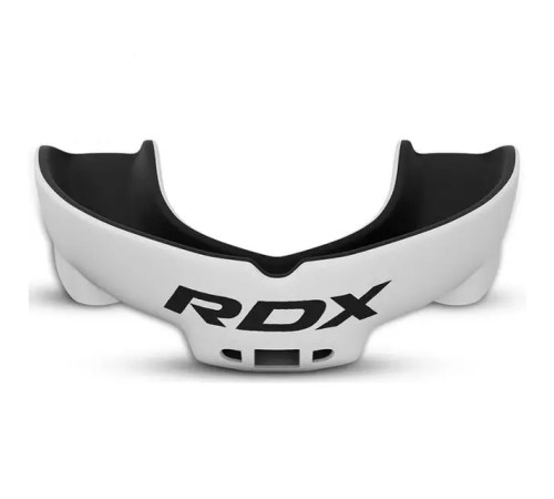 Капа боксерська доросла RDX 3w від 12 років чорно-біла