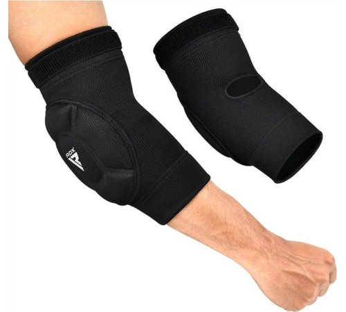 Налокітник RDX HOSIERY ELBOW FOAM чорний, білий L (HYP-EBW)