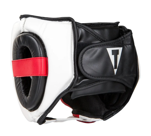 Шолом боксерський з капою TITLE MMA Command розмір L, біло-червоний