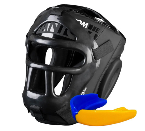 Шолом боксерський з капою Phantom APEX Cage Black