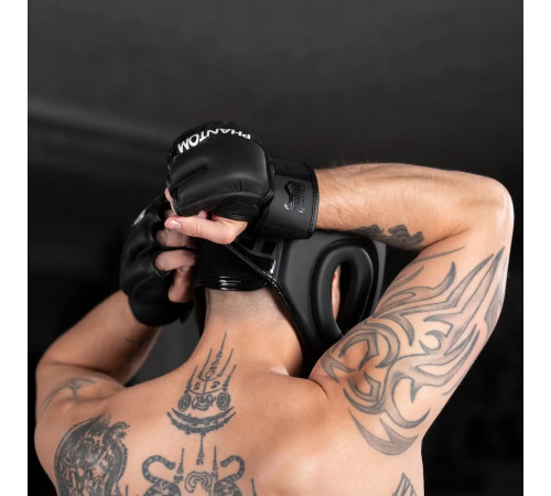 Шолом боксерський з капою Phantom APEX Cage Black