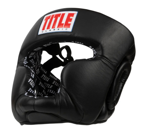 Шолом боксерський з капою TITLE Classic 2.0 розмір L, чорний