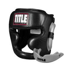 Шолом боксерський з капою TITLE Platinum Premier Full 2.0 розмір L, чорний