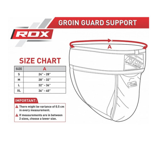 Захист паху RDX Groin Guard M, чорно-зелені